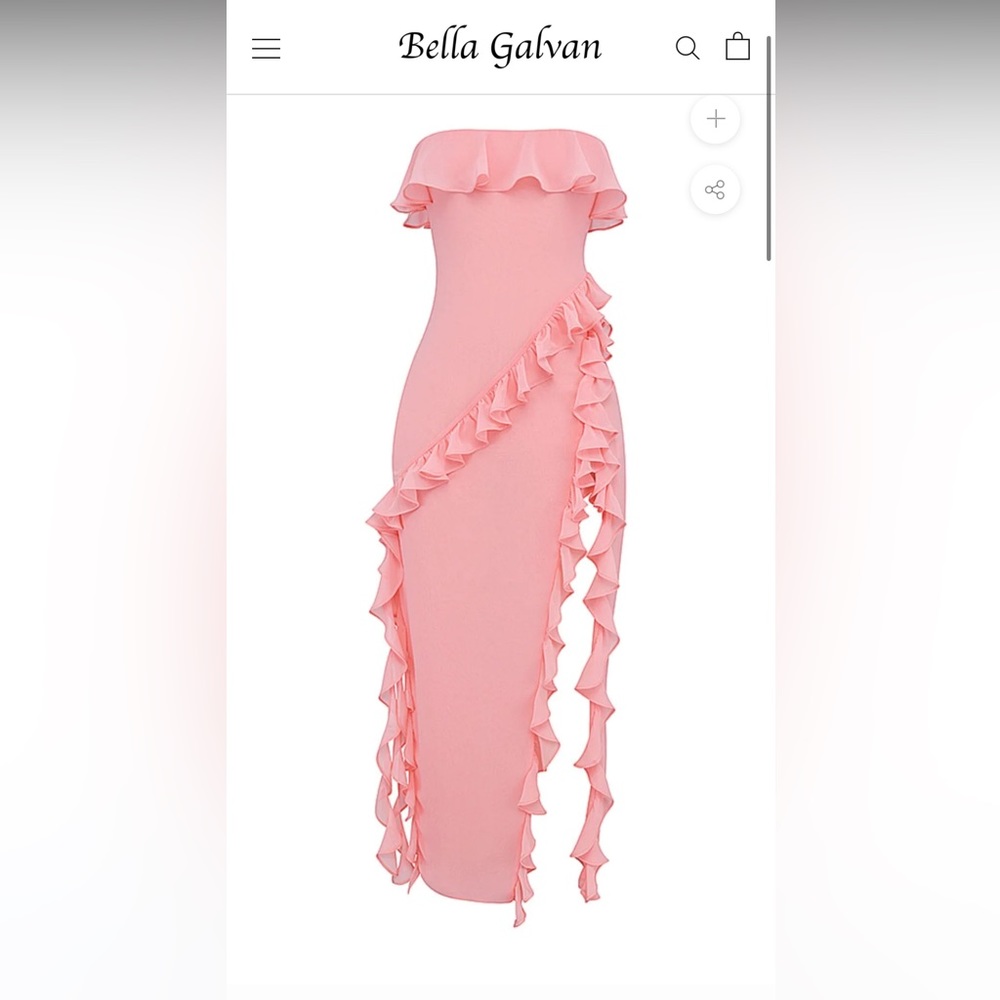 NEW Bell Galvan pink prom/formal dress size S